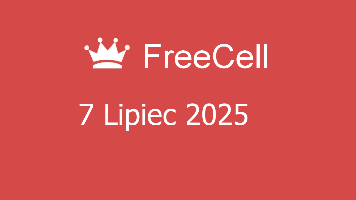 Microsoft solitaire collection - freecell - 07 lipiec 2025