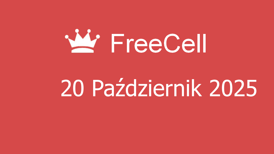 Microsoft solitaire collection - freecell - 20 październik 2025