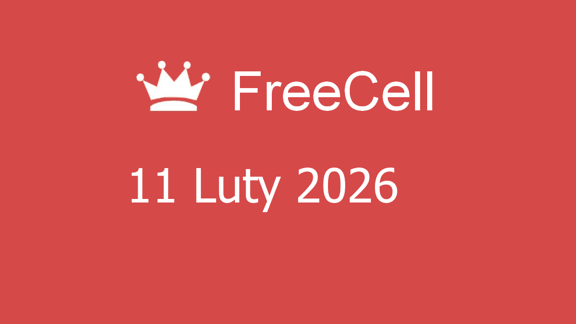 Microsoft solitaire collection - freecell - 11 luty 2026